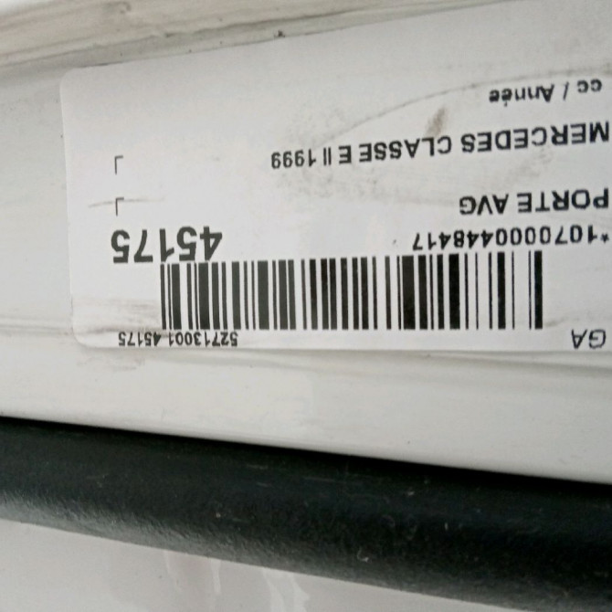 Porte avant gauche occasion MERCEDES CLASSE E II 210720150528 4