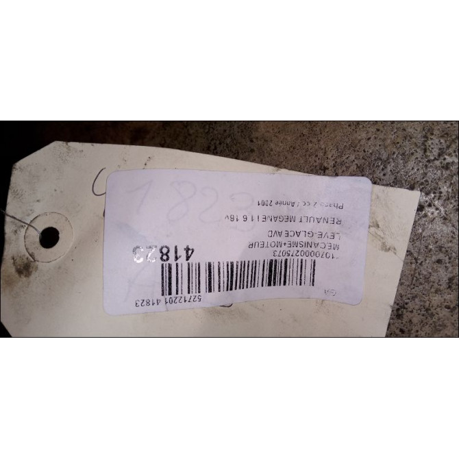 Mecanisme + moteur lève-glace avant droit occasion RENAULT MEGANE I Phase 2 03-1999->06-2003 1.6 16v 7700848413 3