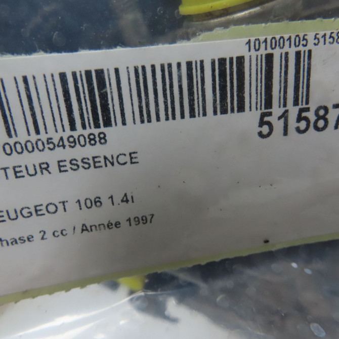 Moteur essence occasion PEUGEOT 106 Phase 2 04-1996->09-2003 1.4i 1354F 6