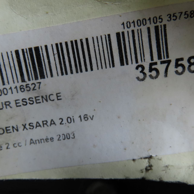 Moteur essence occasion CITROEN XSARA Phase 2 09-2000->12-2005 2.0i 16v 135AJ 6