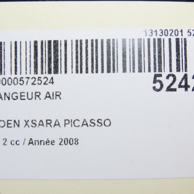 Echangeur air occasion CITROEN XSARA PICASSO Phase 2 02-2004->12-2010 1.6 HDI 92 ch 384G5 5