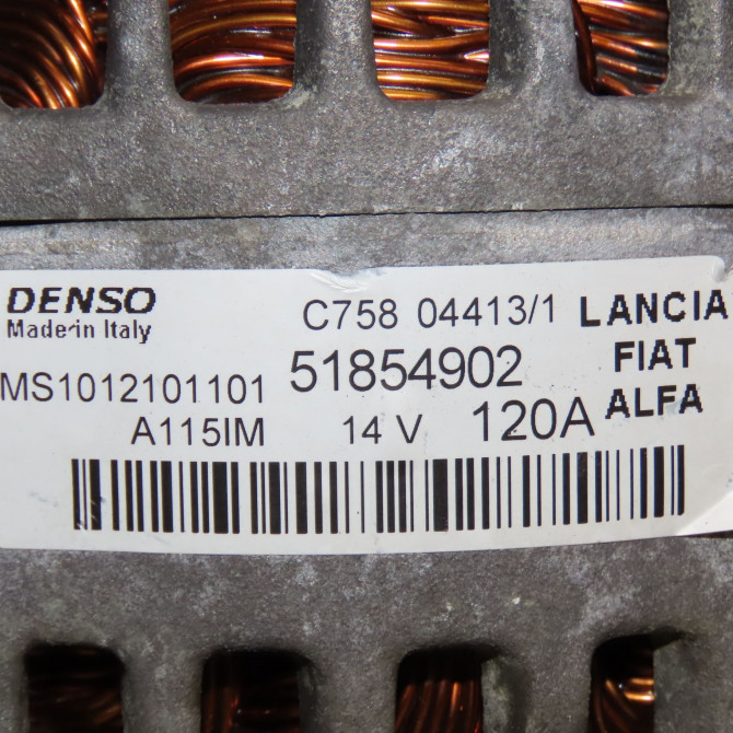 Alternateur occasion FIAT DUCATO III Phase 1 06-2006->10-2014 52003507 6