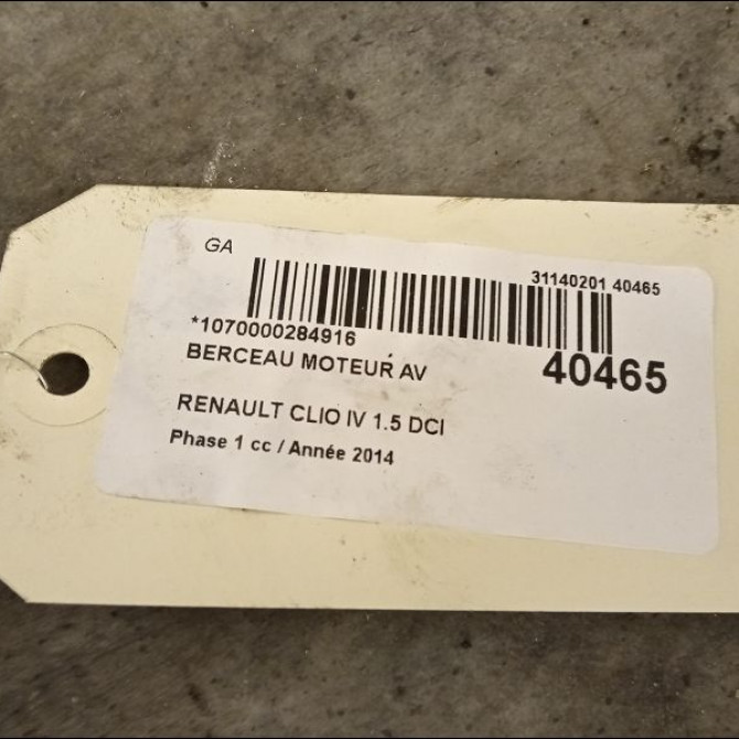 Berceau moteur avant occasion RENAULT CLIO IV Phase 1 07-2012->... 1.5 DCI 75ch 2