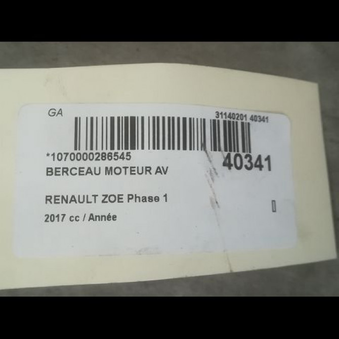 Berceau moteur avant occasion RENAULT ZOE Phase 1 10-2012->... 2