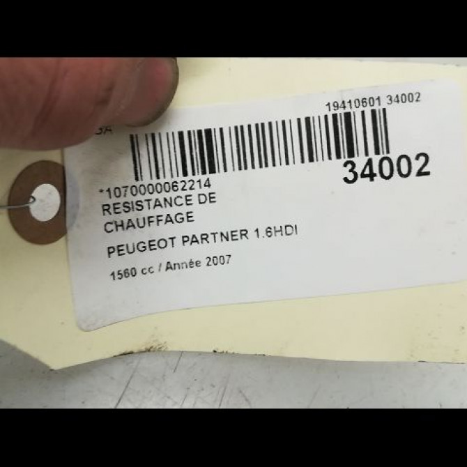 Resistance de chauffage occasion PEUGEOT PARTNER I Phase 2 11-2002->05-2008 6450NV 3