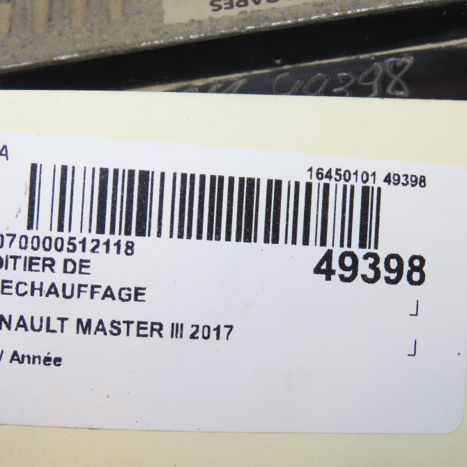 Boitier de préchauffage occasion RENAULT MASTER III Phase 2 06-2014->... 2.3 DCI 145ch 110678071R 3
