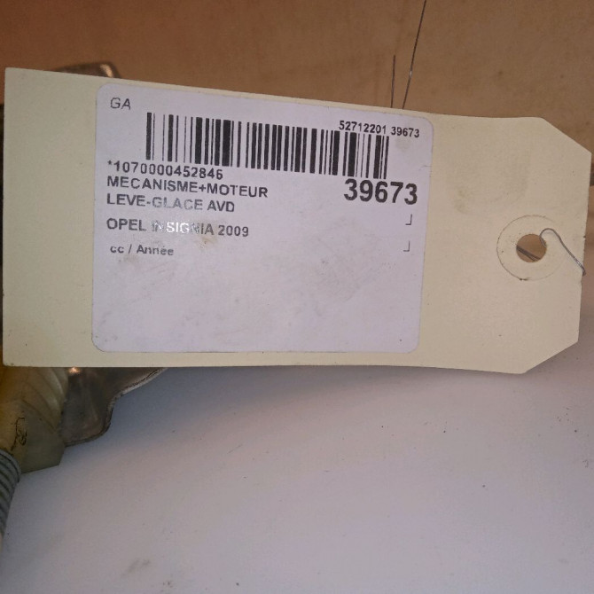 Mecanisme + moteur lève-glace avant droit occasion OPEL INSIGNIA 6