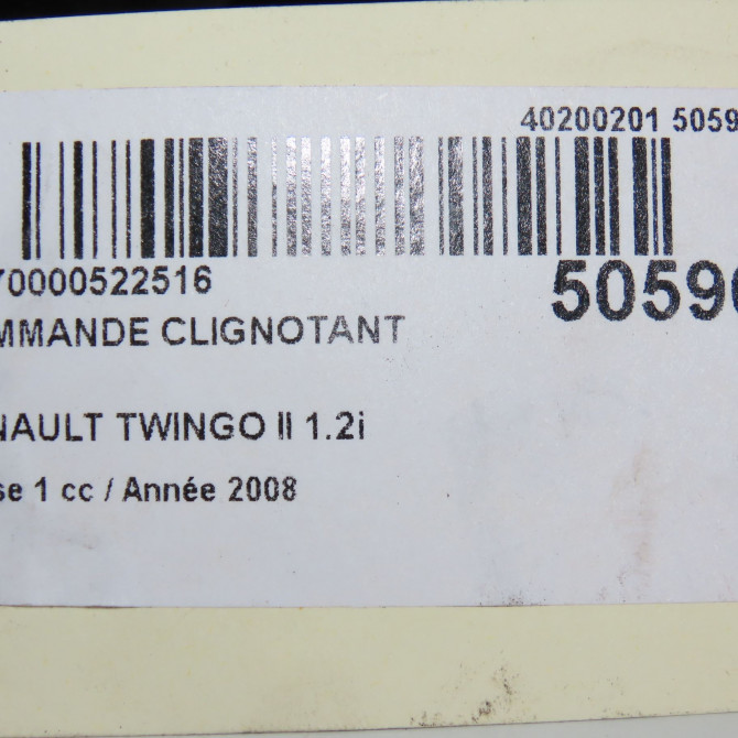 Commande clignotant occasion RENAULT TWINGO II Phase 1 06-2007->11-2011 1.2i 60ch 5