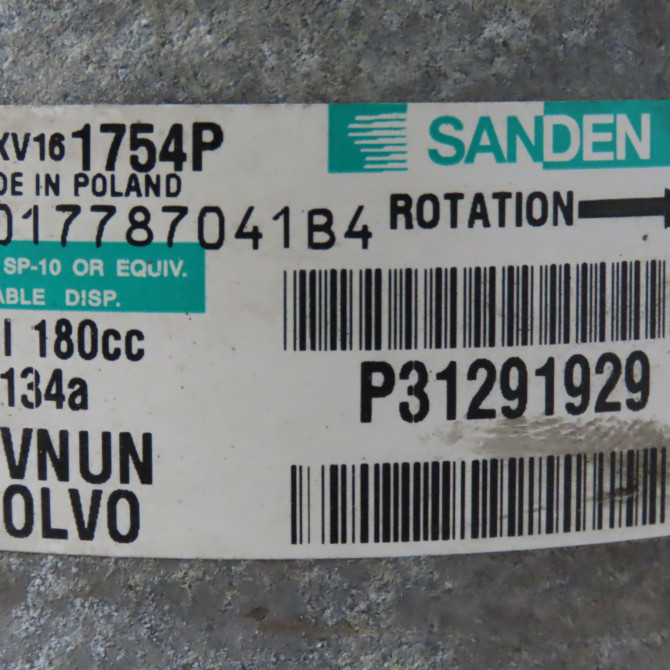 Compresseur air conditionne occasion VOLVO C30 Phase 1 04-1995->04-1999 1.6 D 115ch 36000962 5