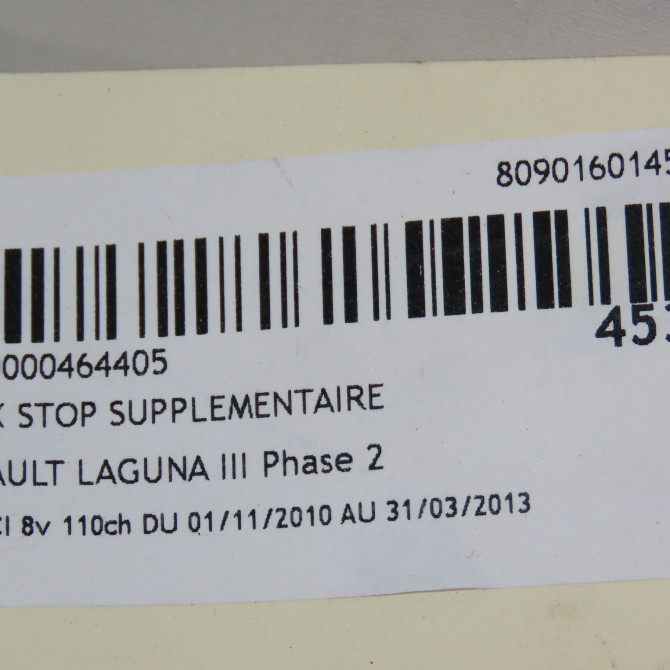 Feux stop supplementaire occasion RENAULT LAGUNA III Phase 2 11-2010->03-2013 1.5 DCI 8v 110ch 265900001R 4