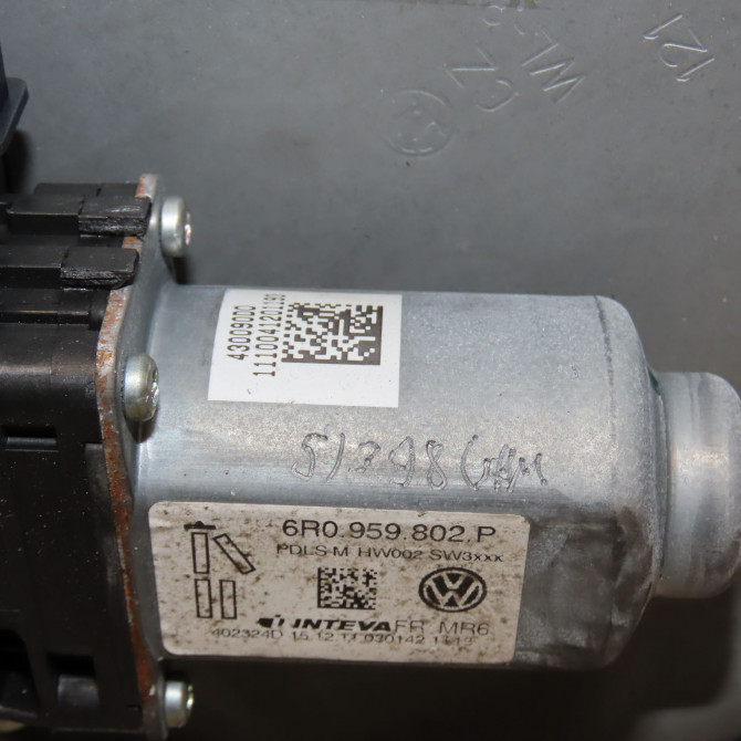 Mecanisme + moteur lève-glace avant droit occasion SKODA FABIA II Phase 2 03-2010->12-2014 1.6 TDI 90ch 5J4837462 3