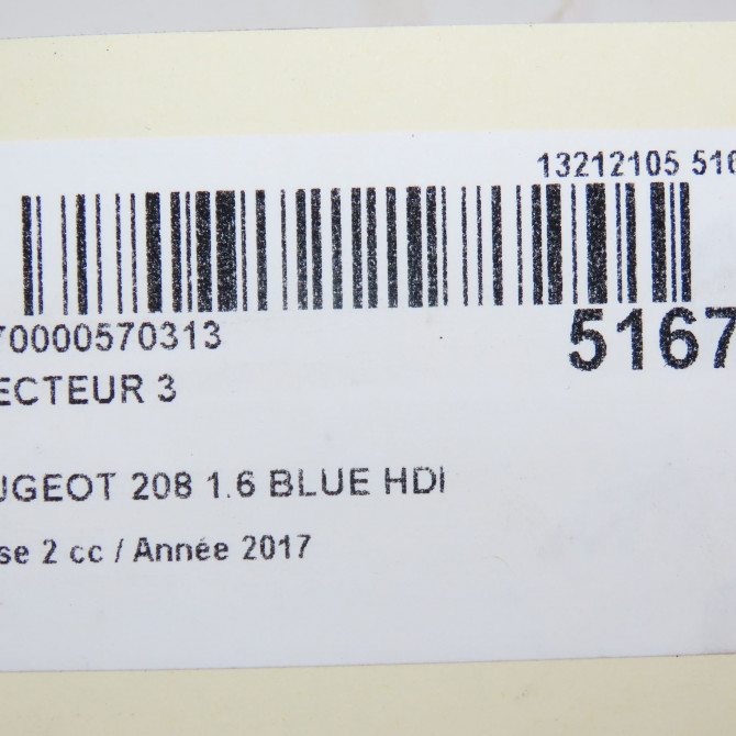 occasion PEUGEOT 208 Phase 2 04-2015->... 1.6 BLUE HDI 100ch 9802776680 5