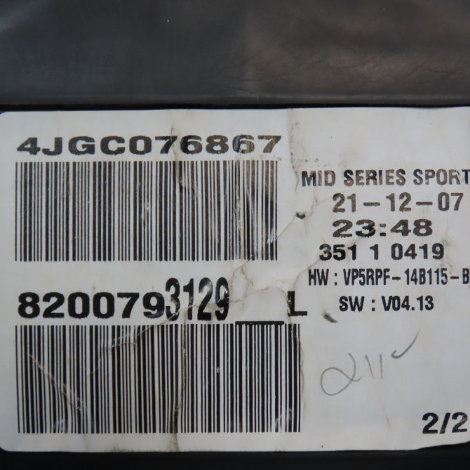 Compteur occasion RENAULT MEGANE II Phase 2 01-2006->06-2009 2.0i 225ch 8200793129 4