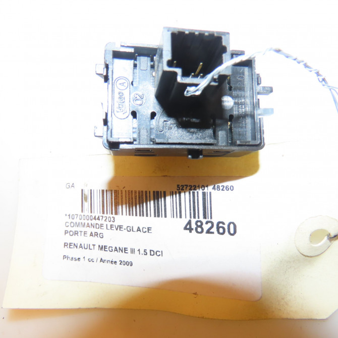 Commande leve-glace porte arrière gauche occasion RENAULT MEGANE III Phase 1 11-2008->01-2012 1.5 DCI 105ch 3