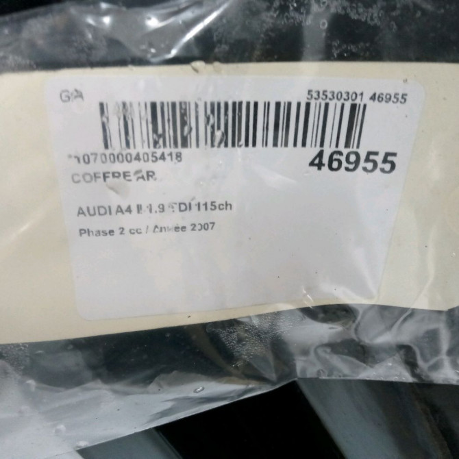 Coffre arrière occasion AUDI A4 II Phase 2 09-2004->04-2008 1.9 TDI 115ch 8E5827023AA 3