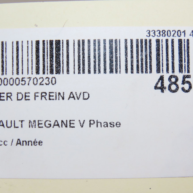 Etrier de frein avant droit occasion RENAULT 410013029R 6