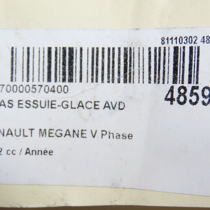 Bras essuie-glace avant droit occasion RENAULT 288819835R 5