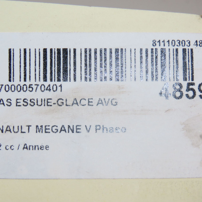 Bras essuie-glace avant gauche occasion RENAULT 288819835R 5