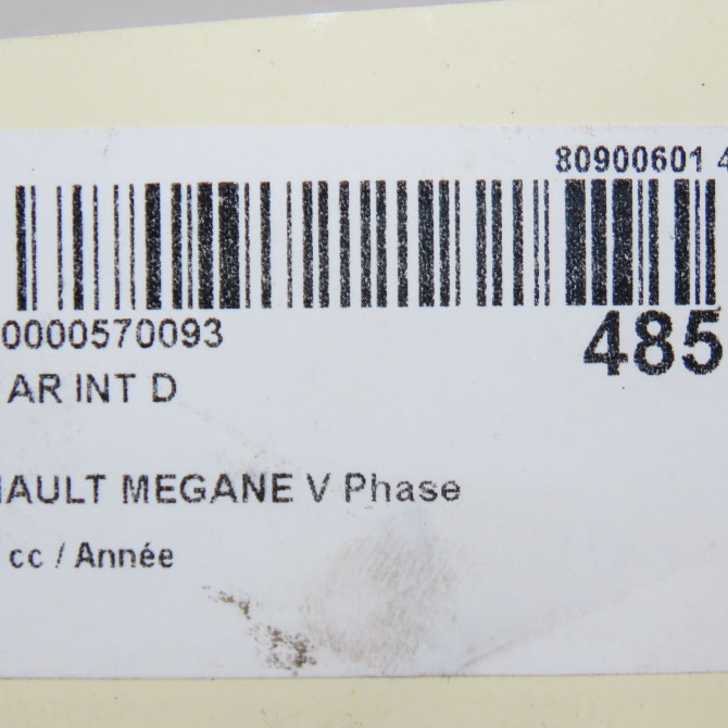 Feu arrière intérieur droit occasion RENAULT 265507654R 6