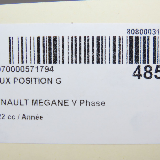 Feux position g occasion RENAULT 5