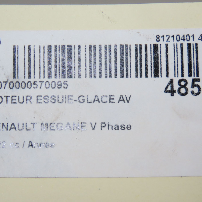 Moteur essuie-glace avant occasion RENAULT 288002357R 7