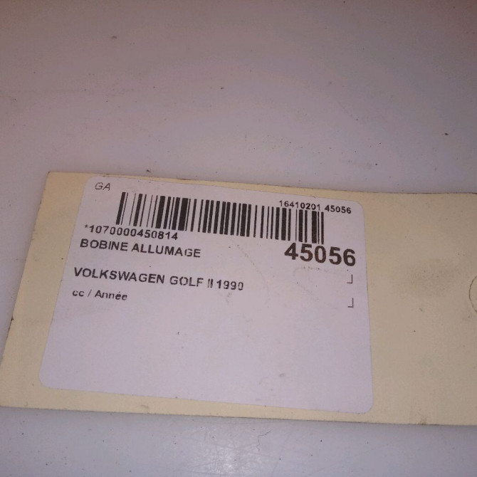 Bobine allumage occasion VOLKSWAGEN GOLF II 6