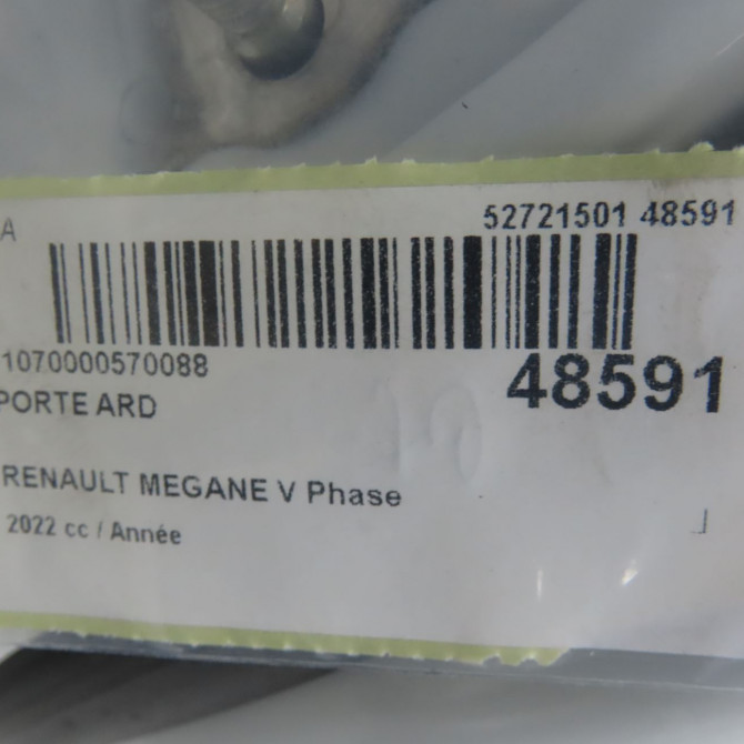 Porte arrière droite occasion RENAULT 821009594R 4
