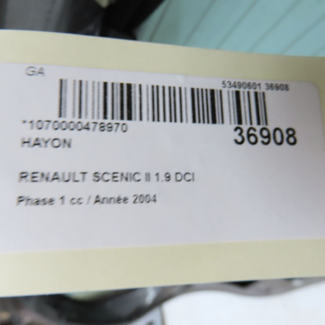 Hayon occasion RENAULT SCENIC II Phase 1 03-2004->09-2006 1.9 DCI 120ch 7751474296 8