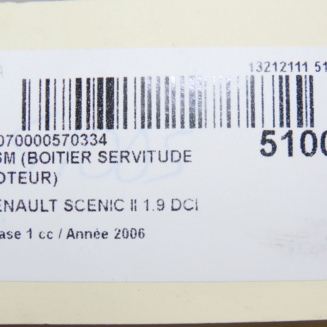 occasion RENAULT SCENIC II Phase 1 03-2004->09-2006 1.9 DCI 125ch 5