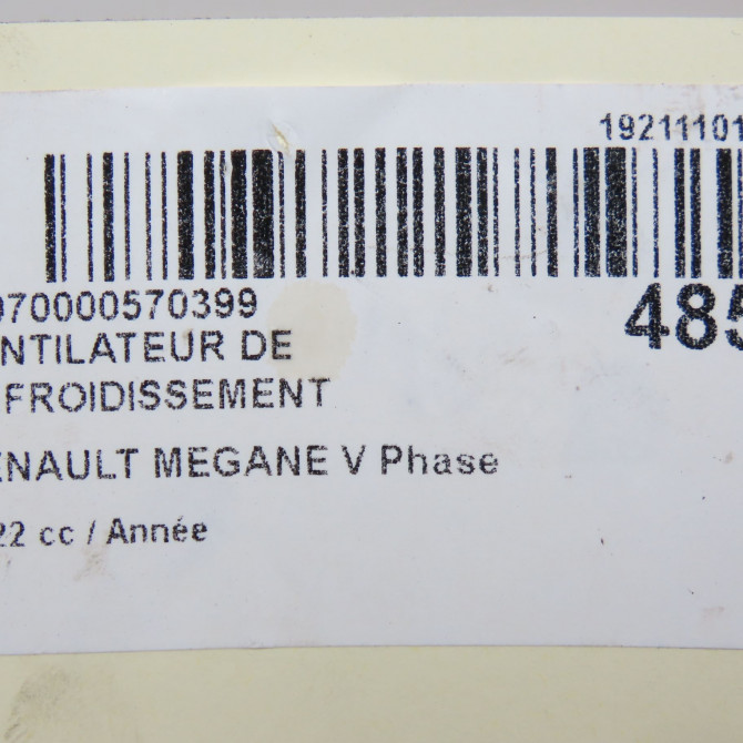 Ventilateur de refroidissement occasion RENAULT 214815MZ0A 7