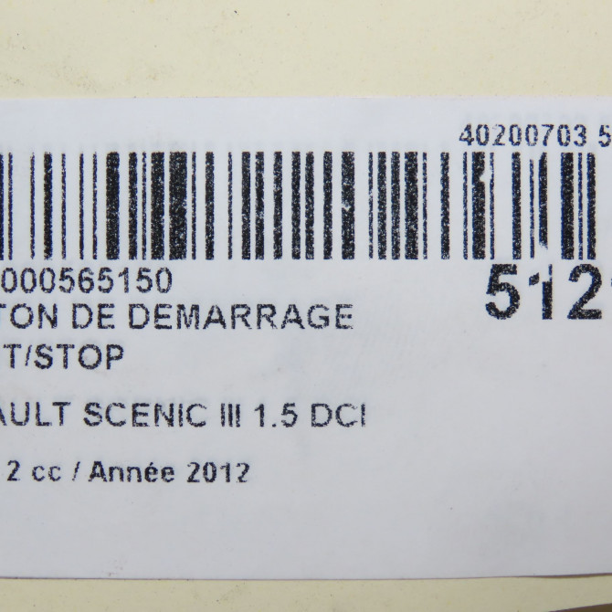 occasion RENAULT SCENIC III Phase 2 12-2011->03-2013 1.5 DCI 110ch 4