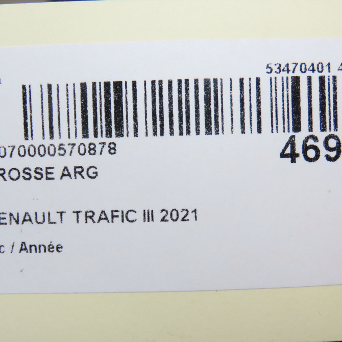 Crosse arg occasion RENAULT TRAFIC III 5