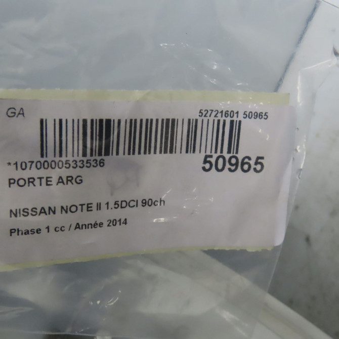 Porte arrière gauche occasion NISSAN NOTE II Phase 1 09-2013->... 1.5DCI 90ch H2A013VVMA 4