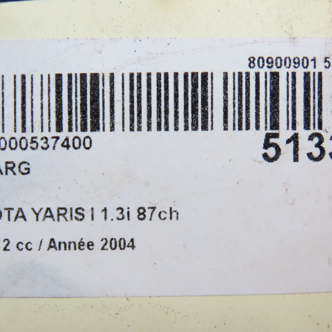 Feu arrière gauche occasion TOYOTA YARIS I Phase 2 03-2003->12-2005 1.3i 87ch 815610D070 5