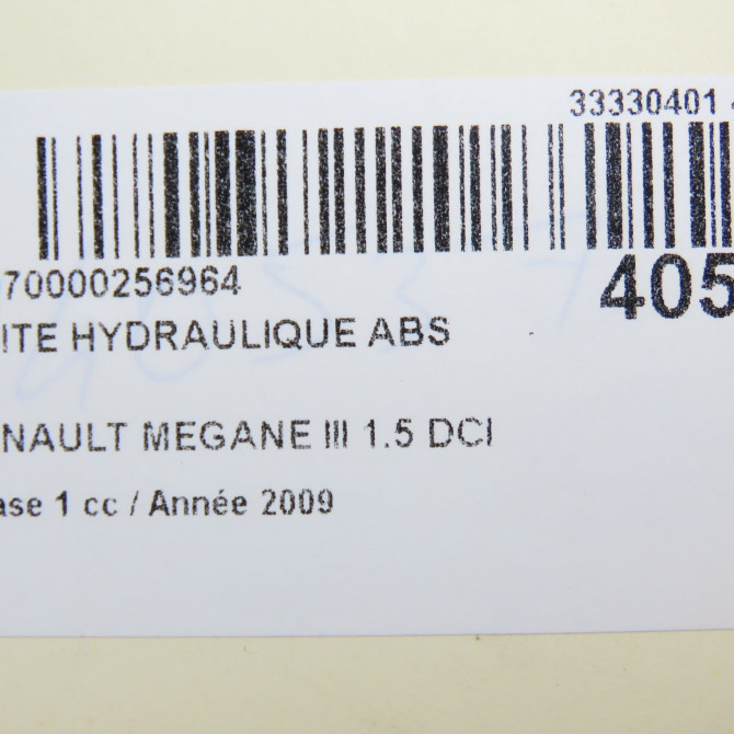 Unité hydraulique ABS occasion RENAULT MEGANE III Phase 1 11-2008->01-2012 1.5 DCI 85ch 476604075R 6