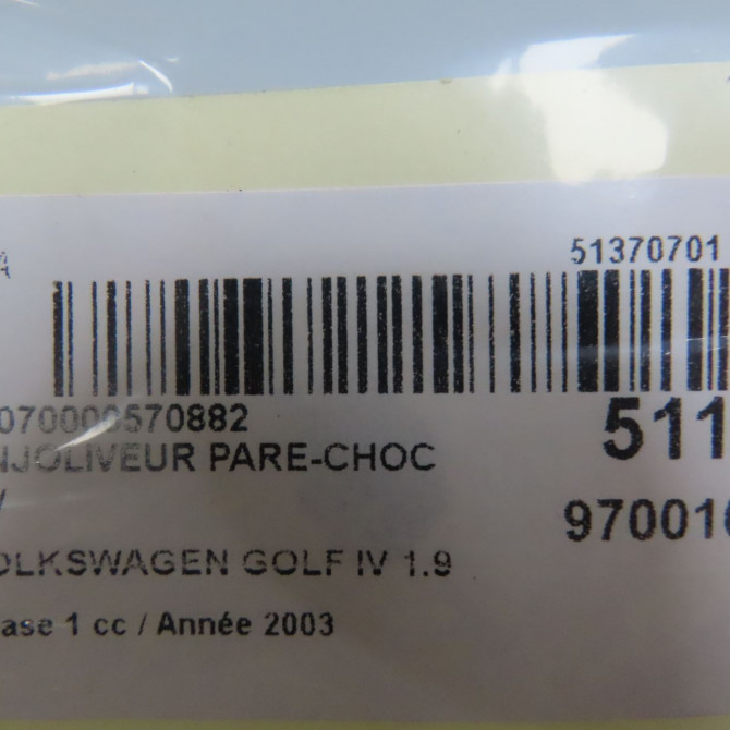 Enjoliveur pare-choc av occasion VOLKSWAGEN GOLF IV GOLF IV Phase 1 1998-01-01->2005-06-30 1.9 TDI 100ch 4