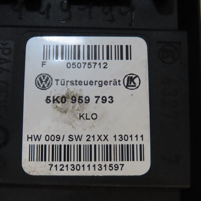 Mecanisme+moteur leve-glace avg occasion VOLKSWAGEN GOLF VI Phase 1 10-2008->04-2013 1.6 TDI 105ch 6