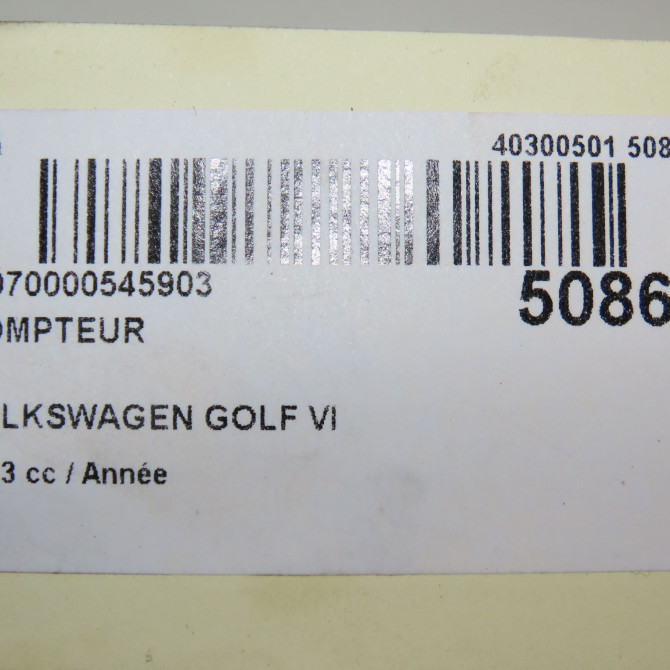 Compteur occasion VOLKSWAGEN GOLF VI 5K0920873 5
