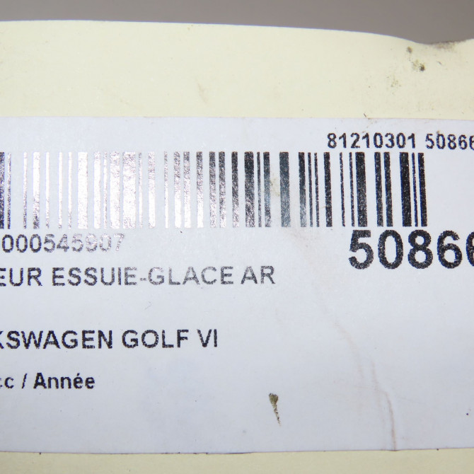Moteur essuie-glace arrière occasion VOLKSWAGEN GOLF VI 1K9955711B 7