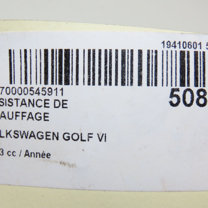 Resistance de chauffage occasion VOLKSWAGEN GOLF VI 6