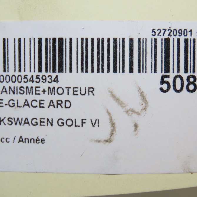 Mecanisme+moteur leve-glace ard occasion VOLKSWAGEN GOLF VI 1K9839462A 6