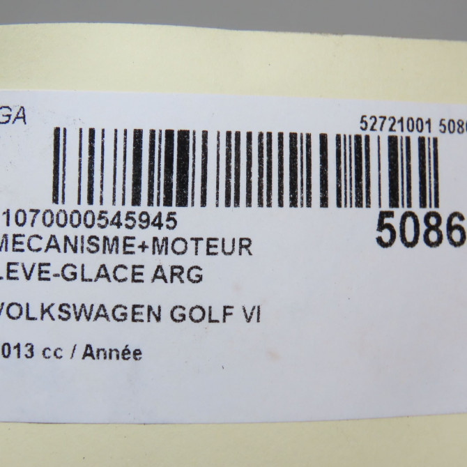 Mecanisme+moteur leve-glace arg occasion VOLKSWAGEN GOLF VI 1K9839461A 7
