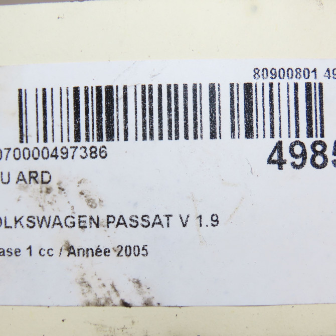 Feu arrière droit occasion VOLKSWAGEN PASSAT V Phase 1 03-2005->10-2010 1.9 TDI 105ch 3C5945096H 5
