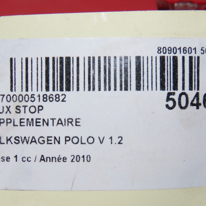 Feux stop supplementaire occasion VOLKSWAGEN POLO V POLO V Phase 1 2009-09-01->2014-05-31 1.2 TDI 75ch 5G0945087B 5