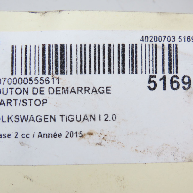 occasion VOLKSWAGEN TIGUAN I TIGUAN I Phase 2 2011-04-01->2016-12-31 2.0 TDI 140ch 5N0959839C3Q7 3