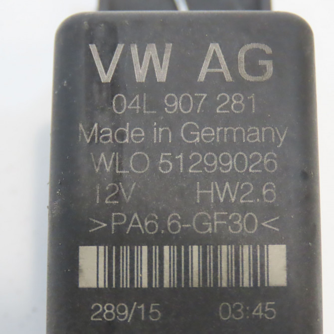 Boitier de préchauffage occasion VOLKSWAGEN TIGUAN I TIGUAN I Phase 2 2011-04-01->2016-12-31 2.0 TDI 140ch 4L907281 3