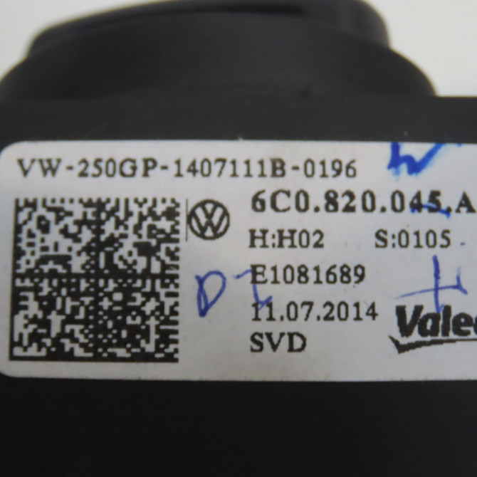 Commande de chauffage occasion VOLKSWAGEN POLO V Phase 2 02-2014->... 1.2i 90ch 6C0820045G 4