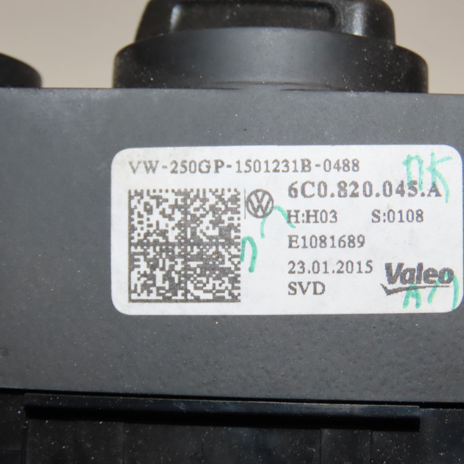 Commande de chauffage occasion VOLKSWAGEN POLO V Phase 2 02-2014->... 1.2i 90ch 6C0820045G 3