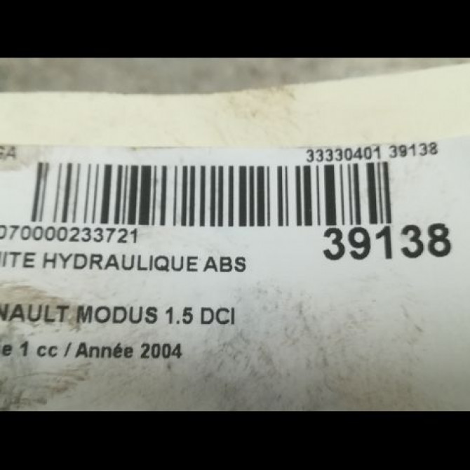 Unité hydraulique ABS occasion RENAULT MODUS Phase 1 09-2004->12-2007 1.5 DCI 65ch 3