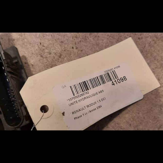 Unité hydraulique ABS occasion RENAULT MODUS Phase 1 09-2004->12-2007 1.5 DCI 65ch 3
